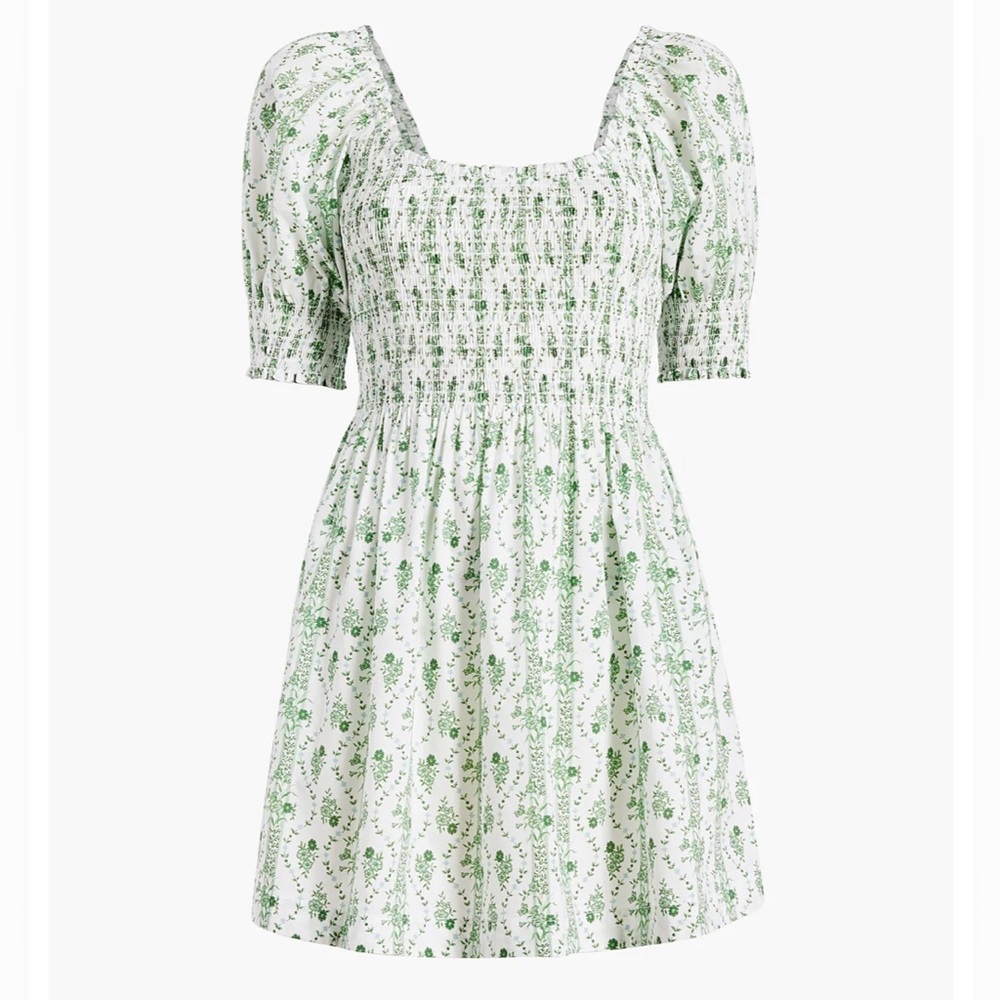 Hill House Home Naia nap green vine dress